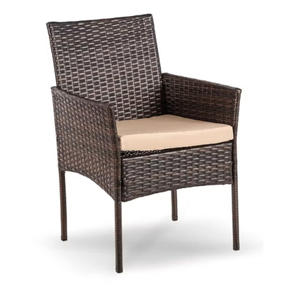 Havemøbelsæt Morado Bord 90x90 cm Brun/Beige