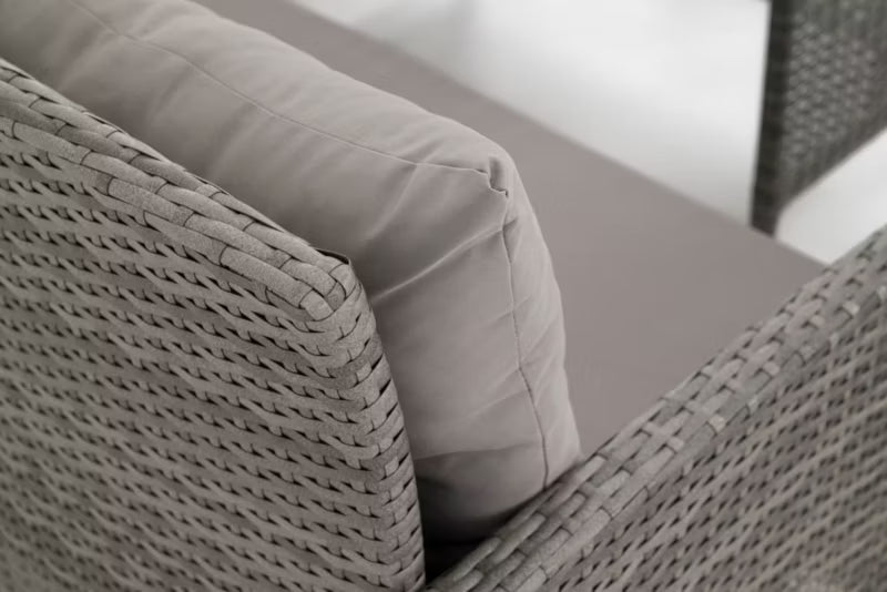 Havemøbelsæt Paris Big Polyrattan Grå med Bord