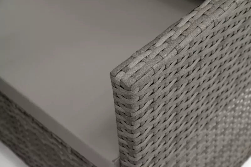 Havemøbelsæt Paris Polyrattan Grå