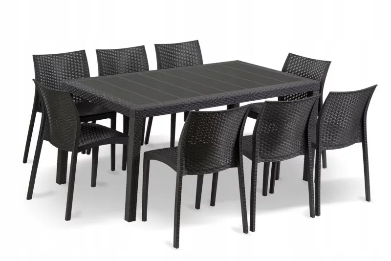 Havemøbelsæt Prince Madame 150x90 cm Antracitgrå
