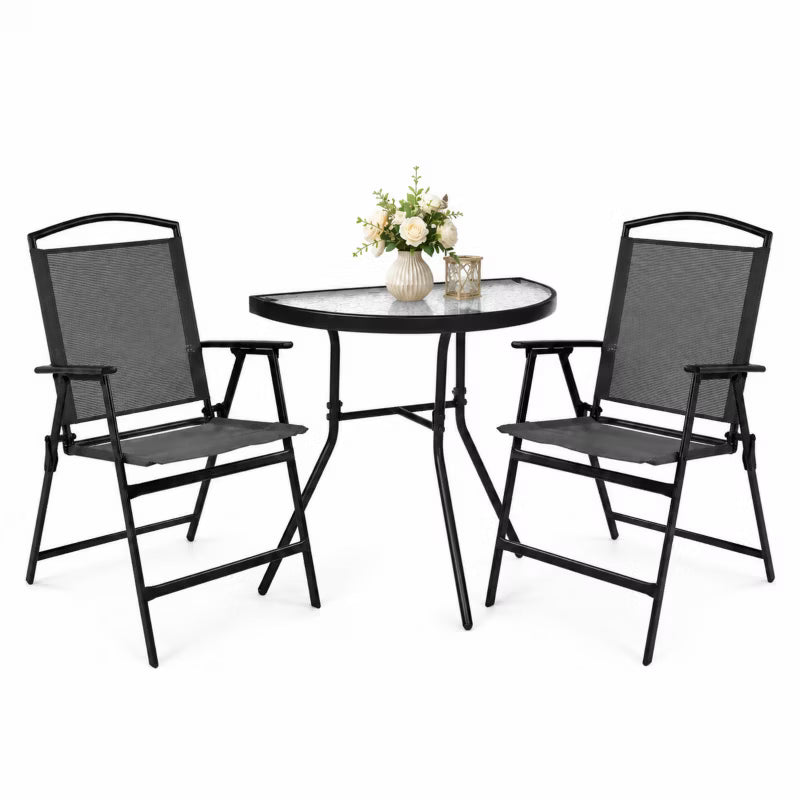 Havemøbelsæt Risari 2 Personer Halvrundt Bord 69,5x64 cm