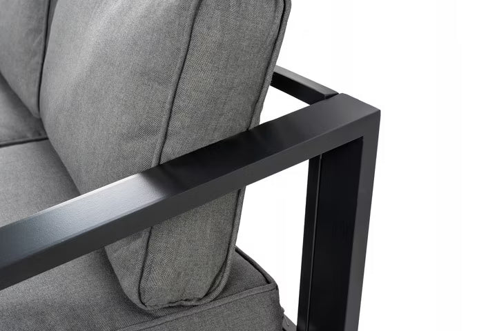 Havemøbelsæt Simply 4-Personer Grå Aluminium