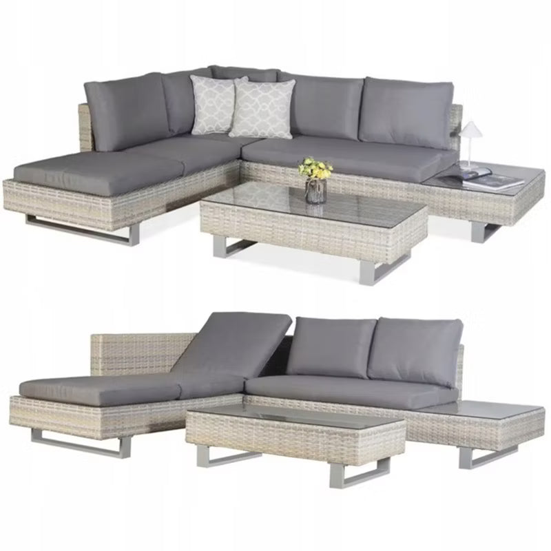 Havemøbelsæt Willis Hjørnesofa med Bord Polyrattan
