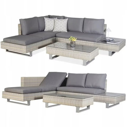 Havemøbelsæt Willis Hjørnesofa med Bord Polyrattan