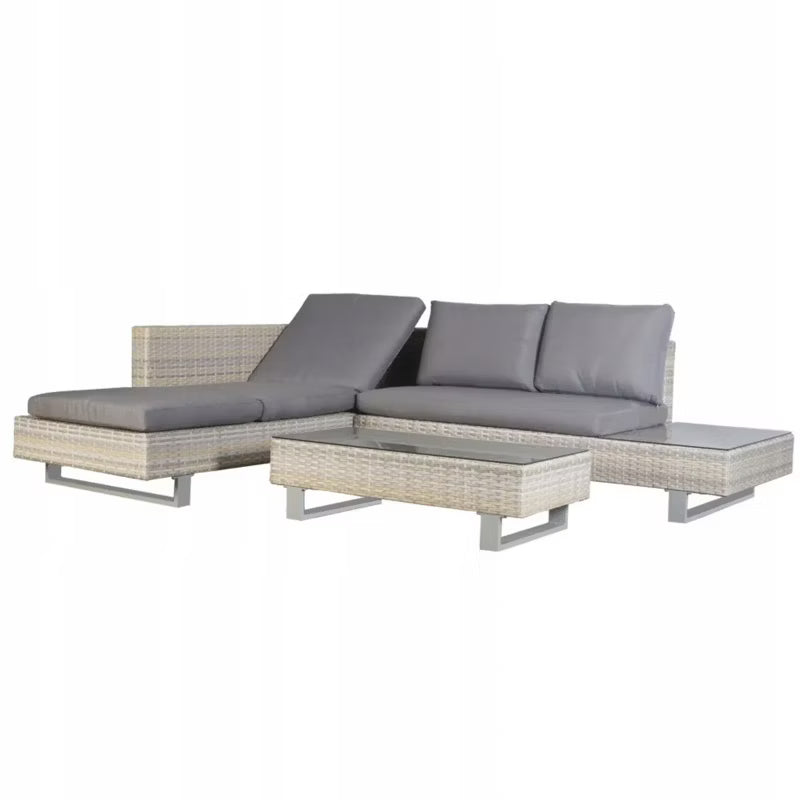 Havemøbelsæt Willis Hjørnesofa med Bord Polyrattan