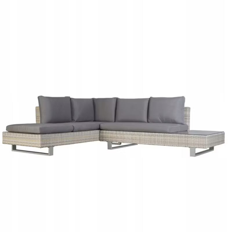 Havemøbelsæt Willis Hjørnesofa med Bord Polyrattan