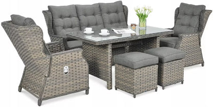 Havemøbelsæt Baltimore Polyratan Beige