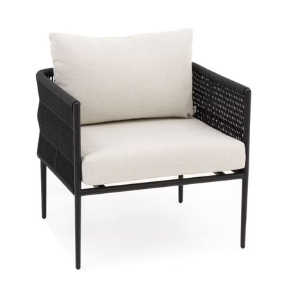 Havemøbelsæt Belize Aluminium Beige og Sort