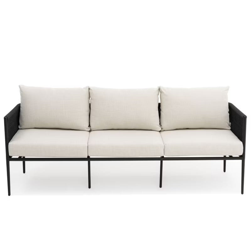 Havemøbelsæt Belize Aluminium Beige og Sort