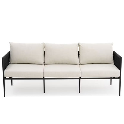 Havemøbelsæt Belize Aluminium Beige og Sort