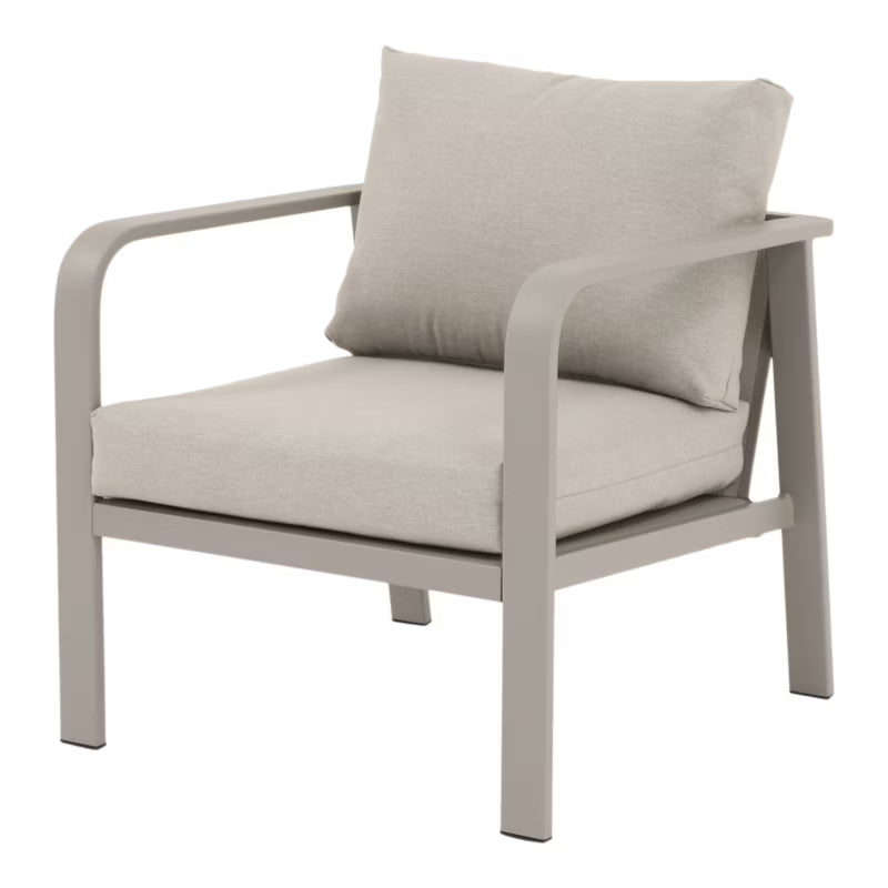 Havemøbelsæt Mallia 4 Personer Beige Aluminium