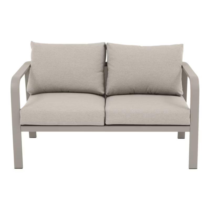 Havemøbelsæt Mallia 4 Personer Beige Aluminium