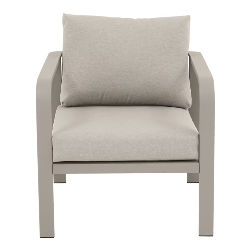 Havemøbelsæt Mallia 4 Personer Beige Aluminium