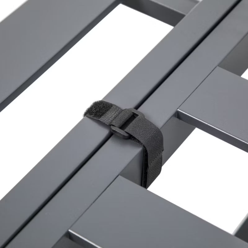 Havemøbelsæt Marbella med Hjørnesofa Grå Aluminium