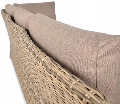 Havemøbelsæt Maryland Hjørnesofa Bord Brun