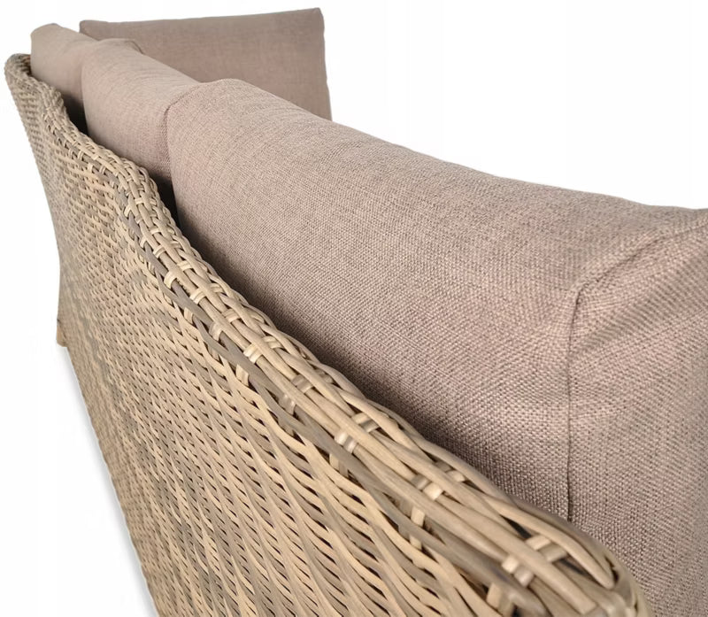 Havemøbelsæt Maryland Hjørnesofa Bord Brun