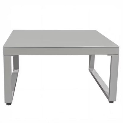 Havemøbelsæt Modulær Hjørnesofa Aluminium med Bord