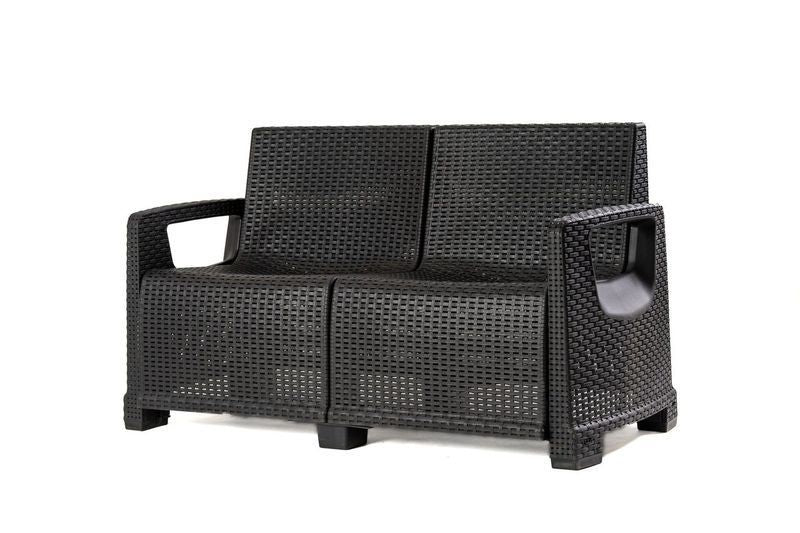 Havemøbelsæt Paradiso Sofa Bord 2 Lænestole Antracit