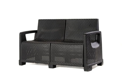 Havemøbelsæt Paradiso Sofa Bord 2 Lænestole Antracit