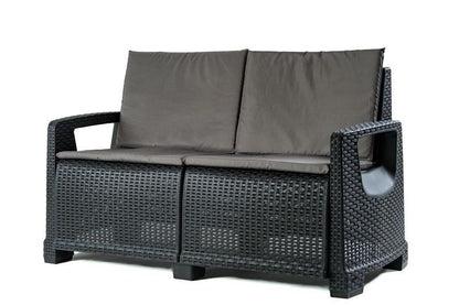 Havemøbelsæt Paradiso Sofa Bord 2 Lænestole Antracit