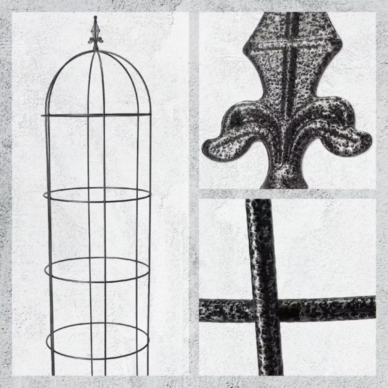 Haveobelisk 150 cm Stål Rankestativ
