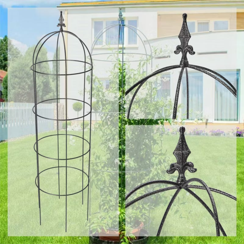Haveobelisk 150 cm Stål Rankestativ