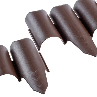 Havepalisade 10 m Brun Plast