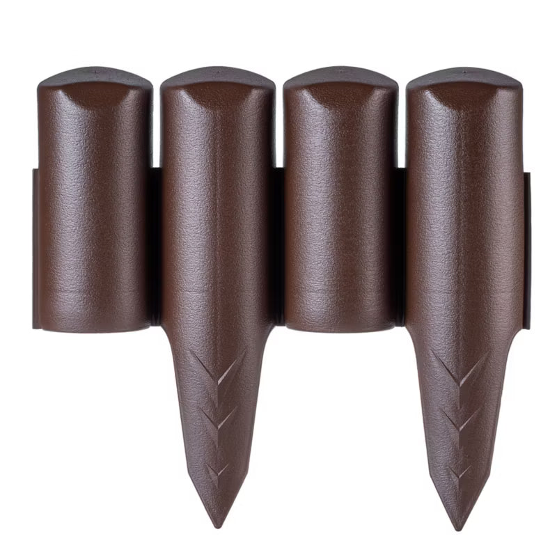 Havepalisade 10 m Brun Plast