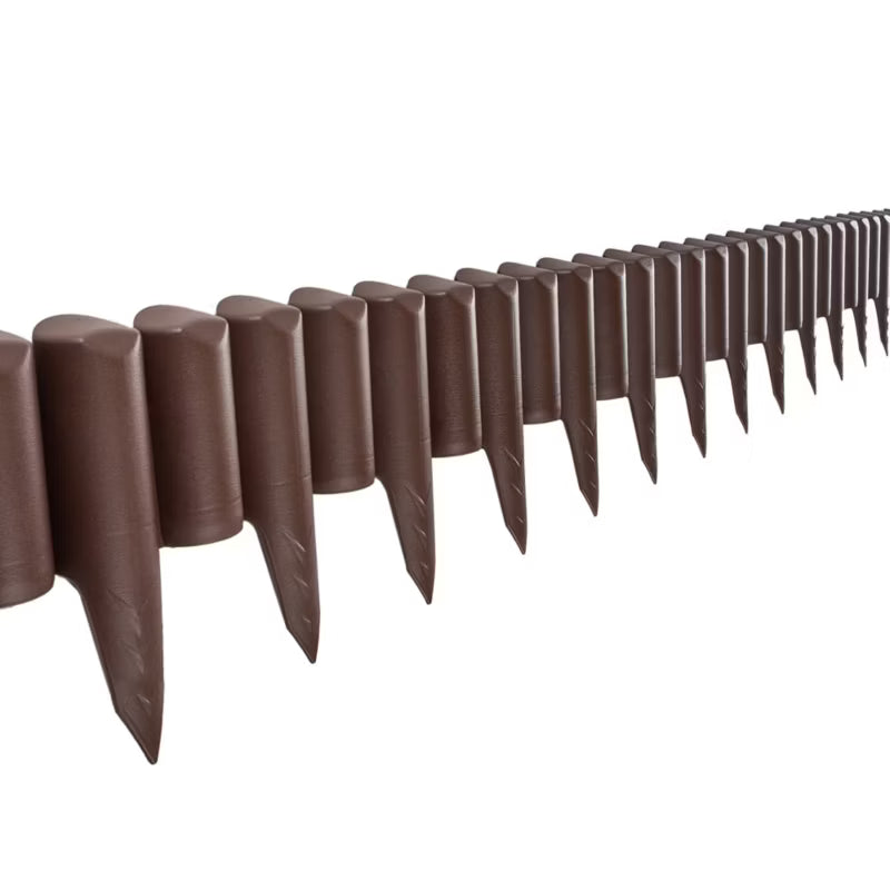 Havepalisade 10 m Brun Plast