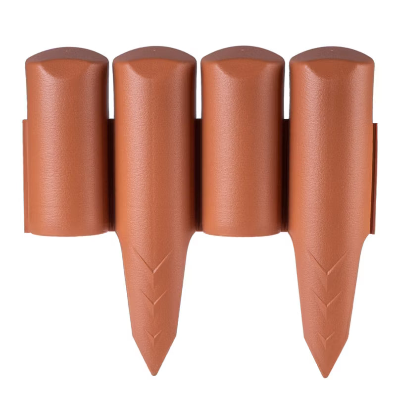 Havepalisade 10 m Plastik Terrakotta