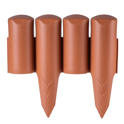 Havepalisade 10 m Plastik Terrakotta