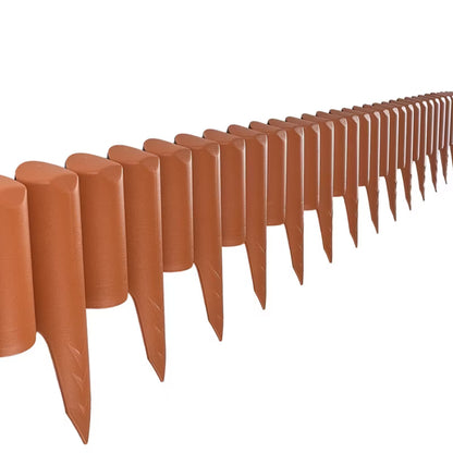 Havepalisade 10 m Plastik Terrakotta