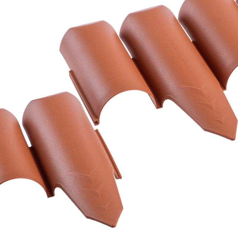 Havepalisade 10 m Plastik Terrakotta