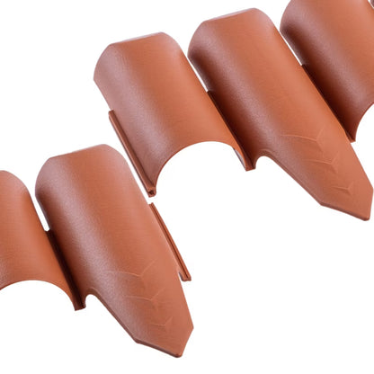 Havepalisade 10 m Plastik Terrakotta