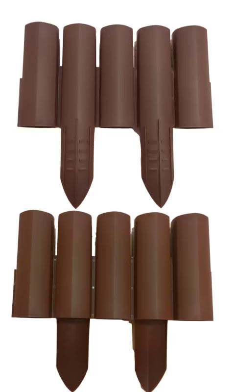 Havepalisade 2,2 m Brun Plast