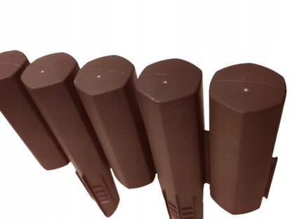 Havepalisade 2,2 m Brun Plast