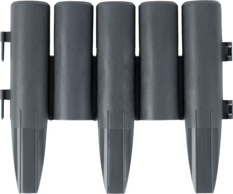 Havepalisade 220 cm Grå Plast