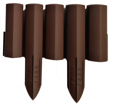 Havepalisade 220 cm Brun 8 Stk.