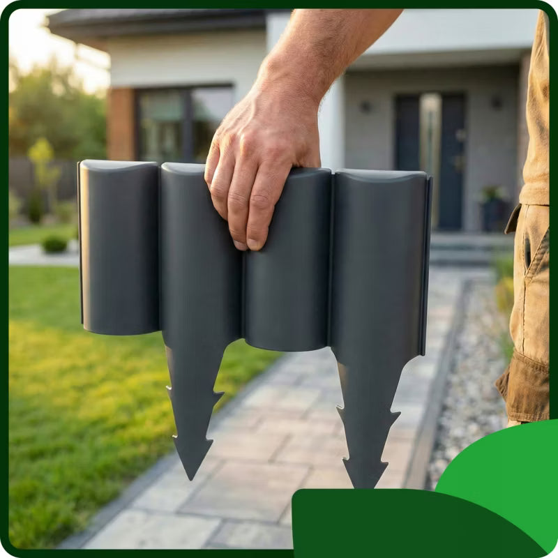 Havepalisade 240 cm Antracit Plastik