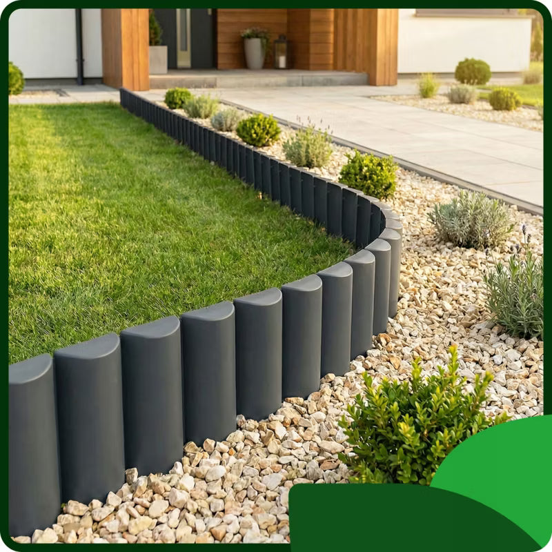 Havepalisade 240 cm Antracit Plastik