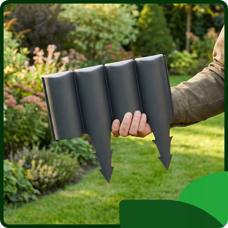 Havepalisade 240 cm Antracit Plastik