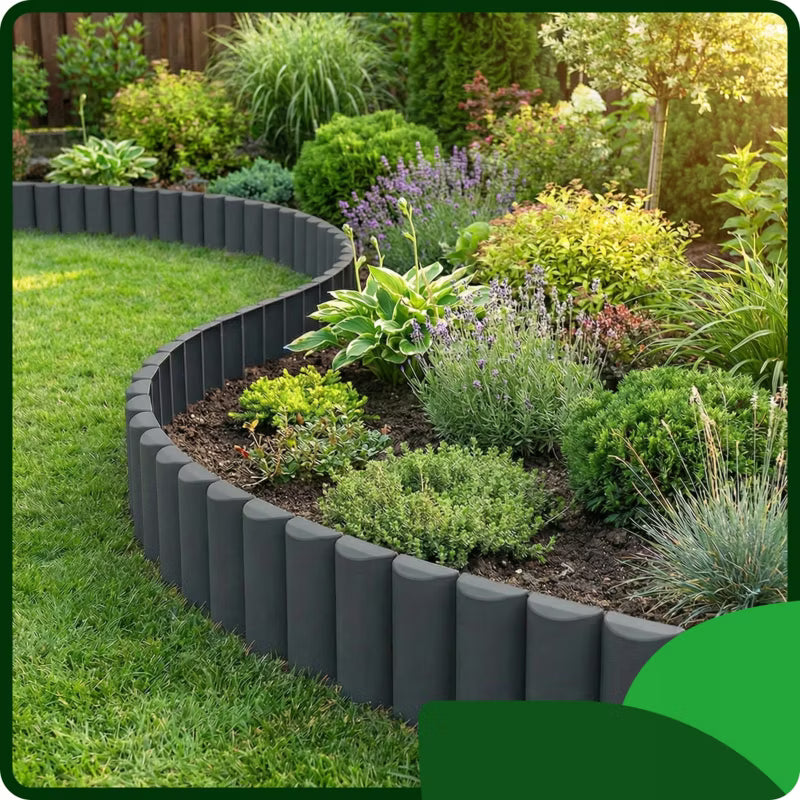 Havepalisade 240 cm Antracit Plastik
