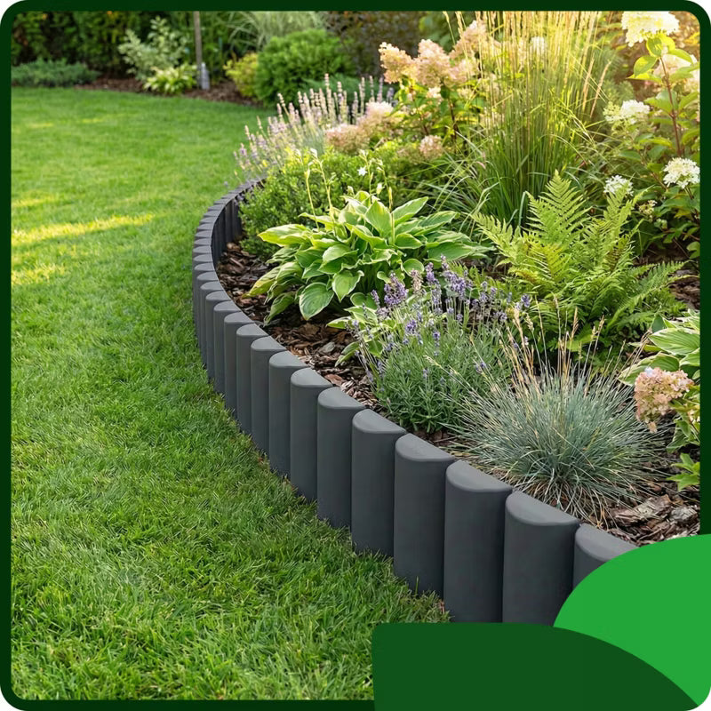 Havepalisade 240 cm Antracit Plastik