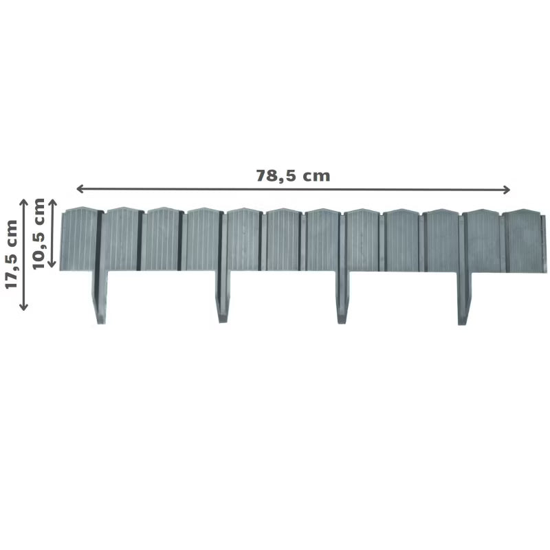 Havepalisade 78,5 cm Antracit 5 Stk.