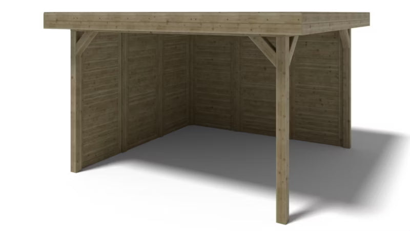 Havepanel 101x217 cm Grøn Træ