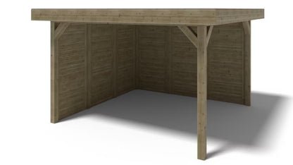 Havepanel 101x217 cm Grøn Træ