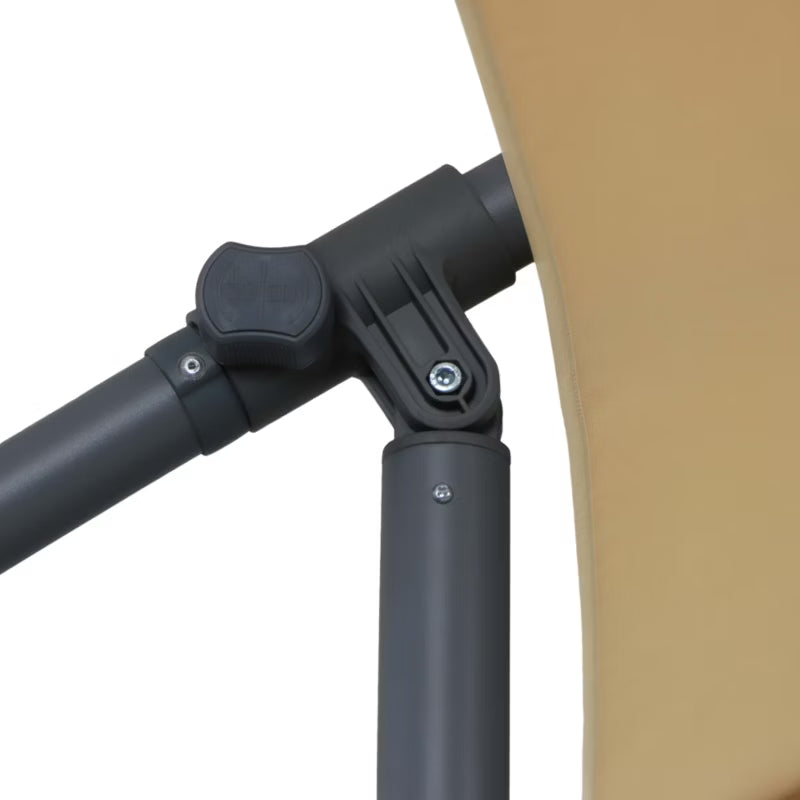 Haveparasol 3m Beige med Håndsving