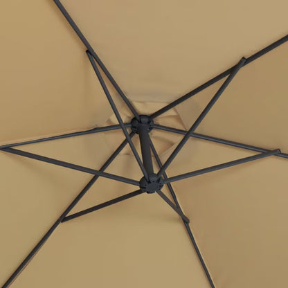 Haveparasol 3m Beige med Håndsving