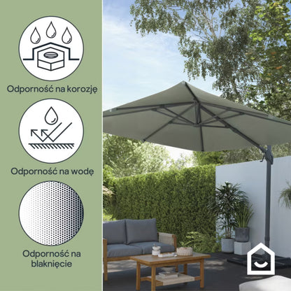 Haveparasol Corby 3x3 m Olivengrøn