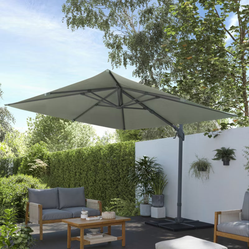 Haveparasol Corby 3x3 m Olivengrøn